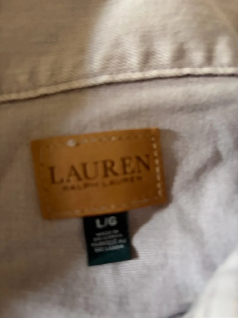 Ralph Lauren Light Gray Denim Jacket - Picture 2 of 2
